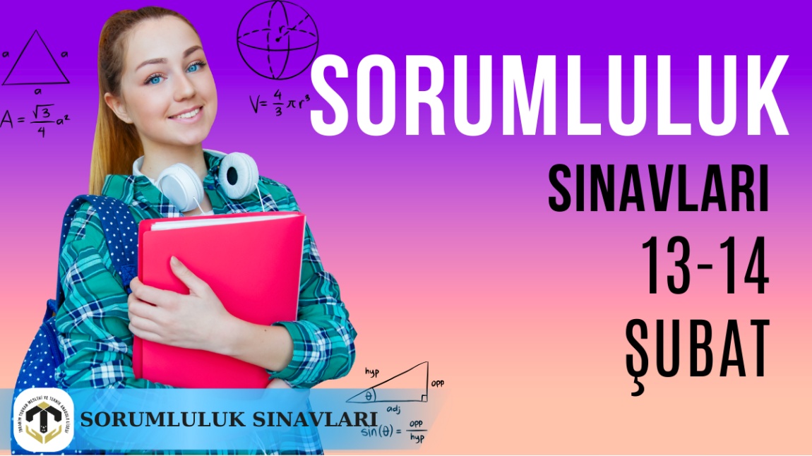 Şubat 2025 Sorumluluk Sınav Takvimi